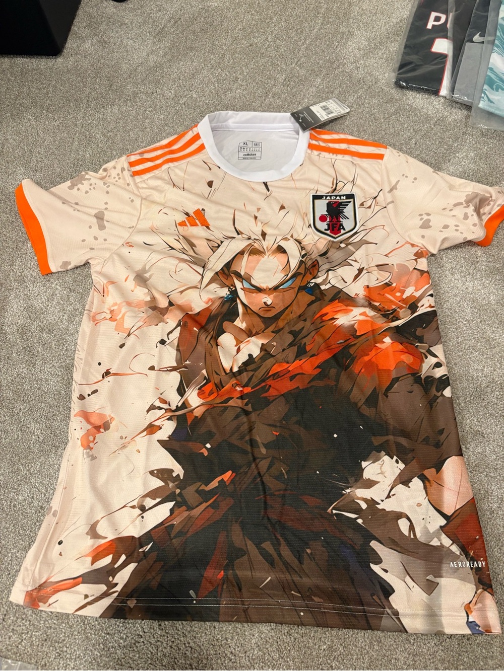 adidas dragon ball z Japan concept kit- goku slim fit soccer jersey